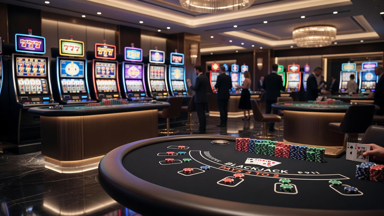 Close-up view of digital casino game interfaces on mobile devices