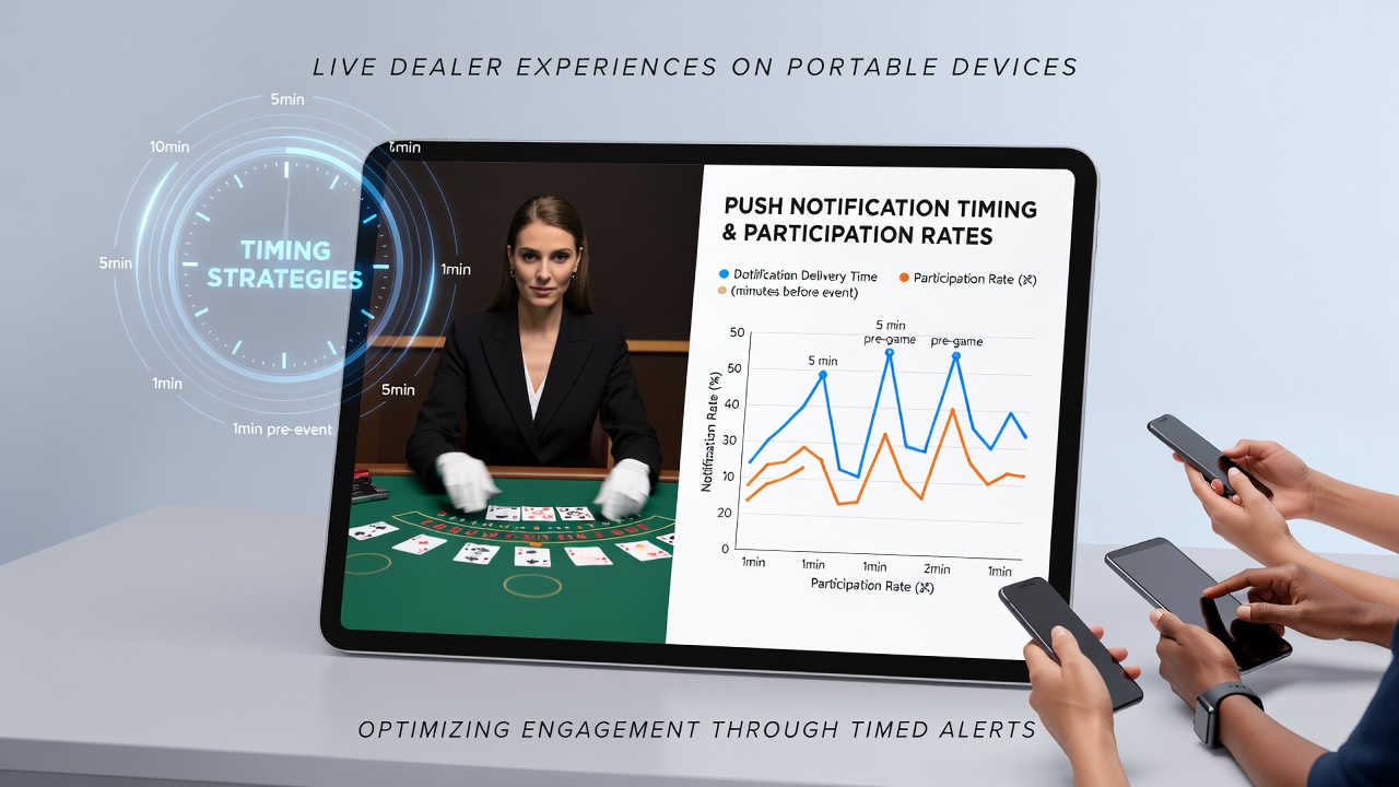 Mobile device showing live dealer blackjack table with notification overlay during evening hours