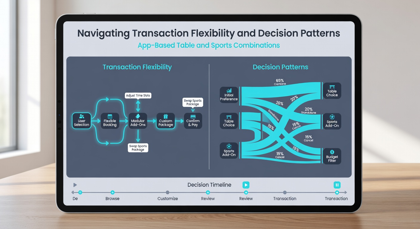 Data visualization of player transaction flows between sports betting and table games in mobile applications